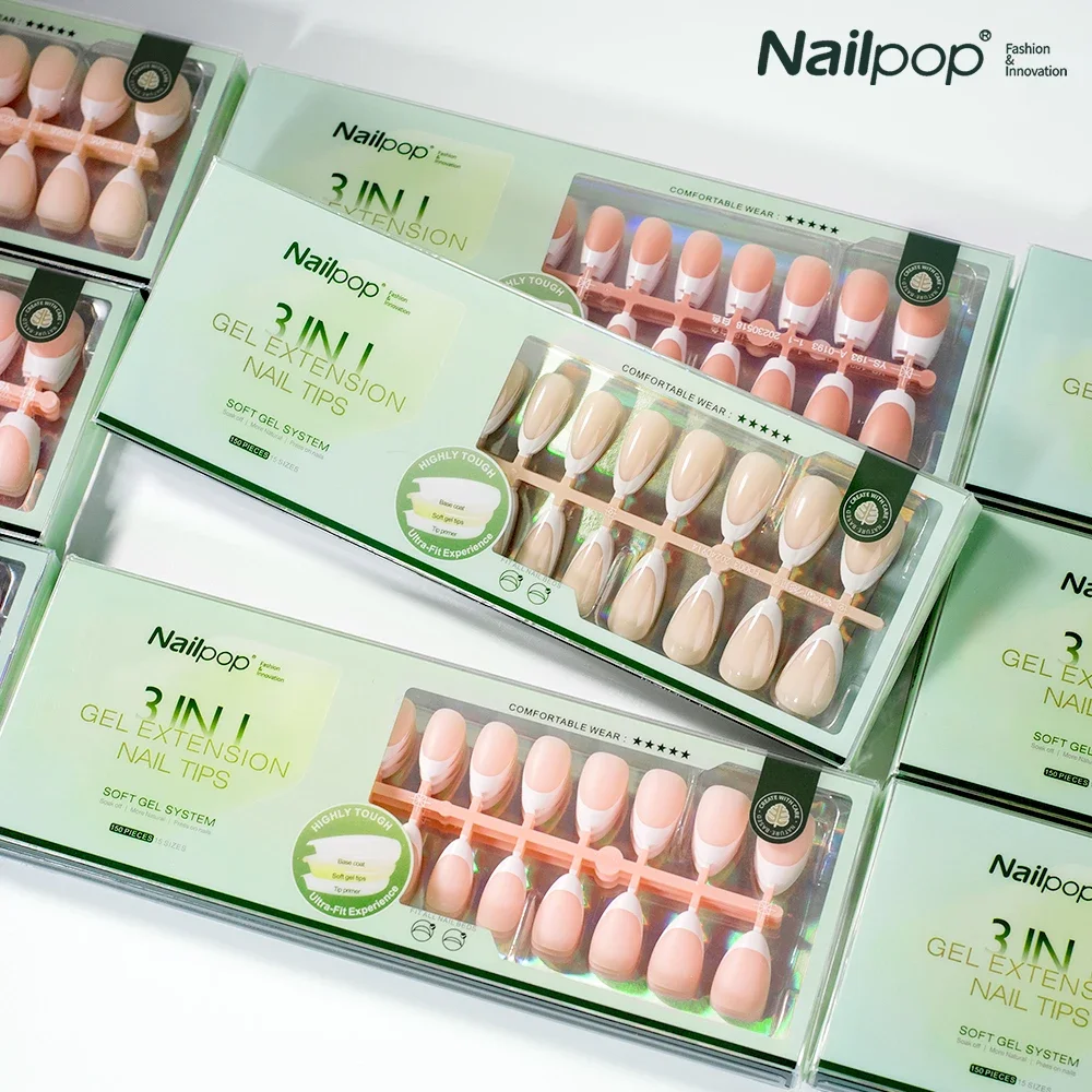 Nail Art French Nails - Nailpop 3 in 1 French Gel