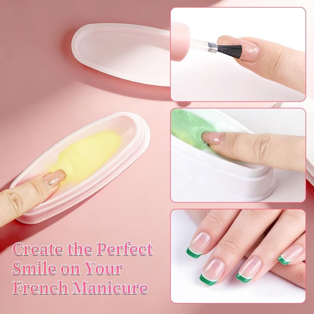 Nail Art French Nails - Portable Nai Art Nail Dip Container