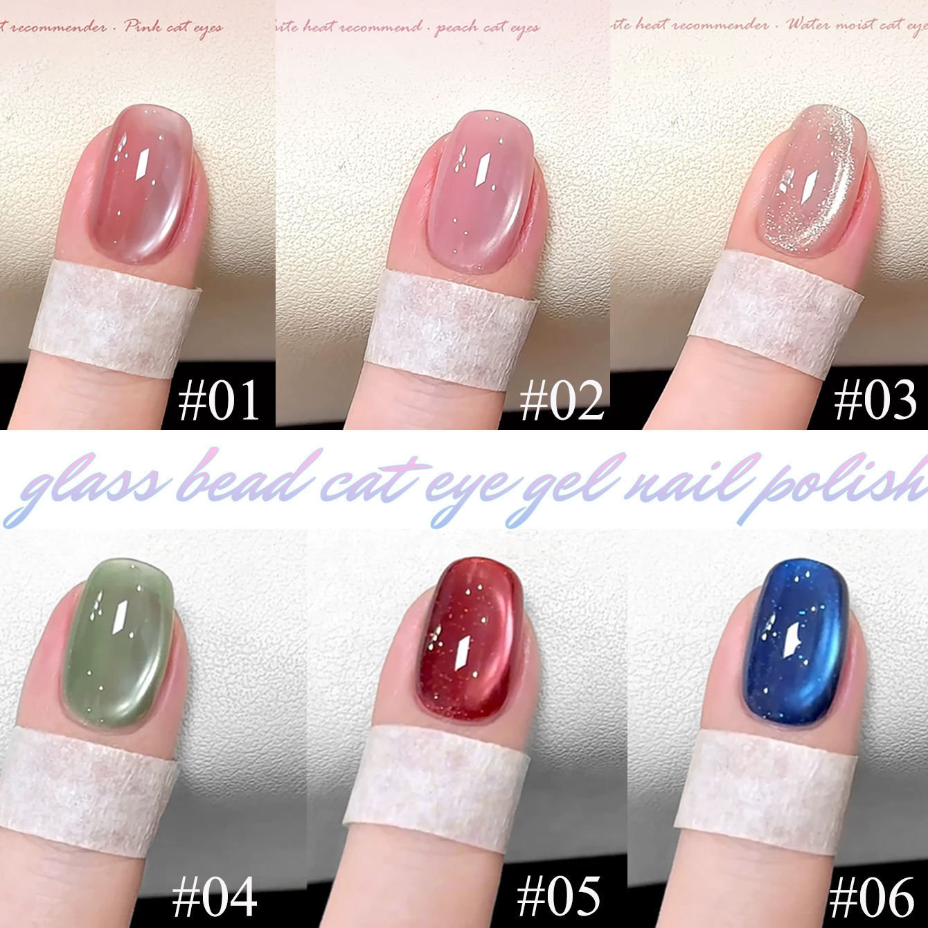 1-24pcs WS Summer Ice Transpar - Nail Art Cat Eye Pink ulasan dan harga