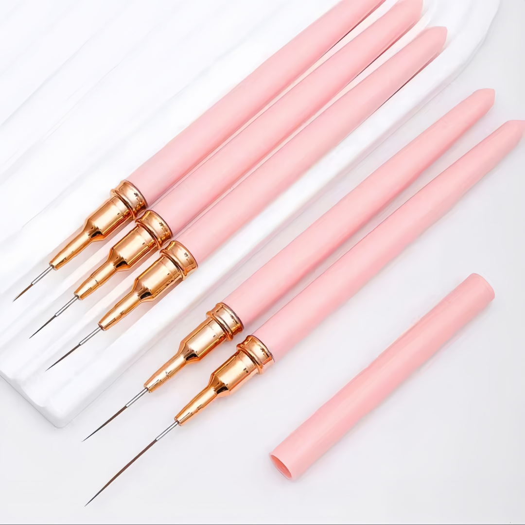 5-in-1 Nail Art Pen Set Brush  - Nail Art Brush Set ulasan dan harga