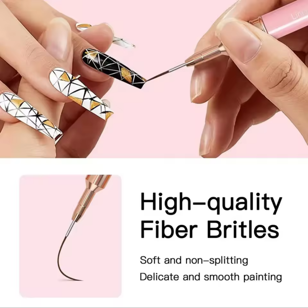 5-in-1 Nail Art Pen Set Brush  - Nail Art Brush Set ulasan dan harga