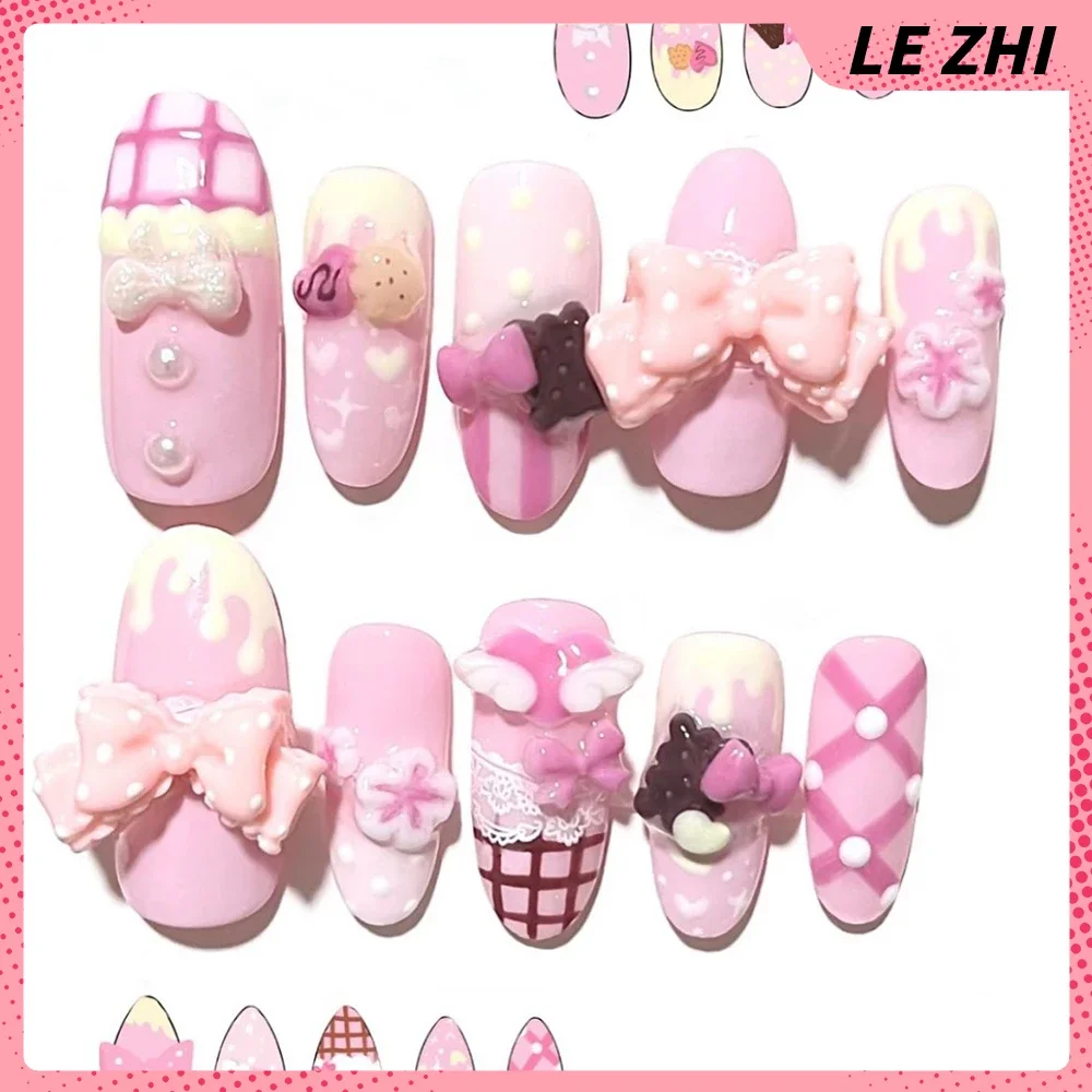 3D Kawaii Hand-Carved Rilakkum - Nail Art Strawberry ulasan dan harga