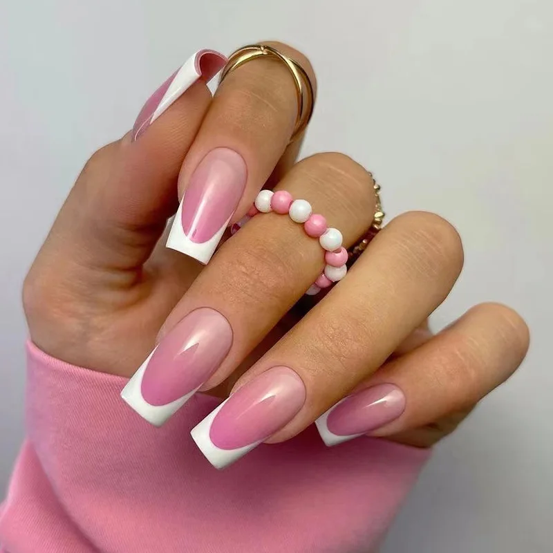 24Pcs/Set Solid Color Wearing  - Nail Art Simple ulasan dan harga