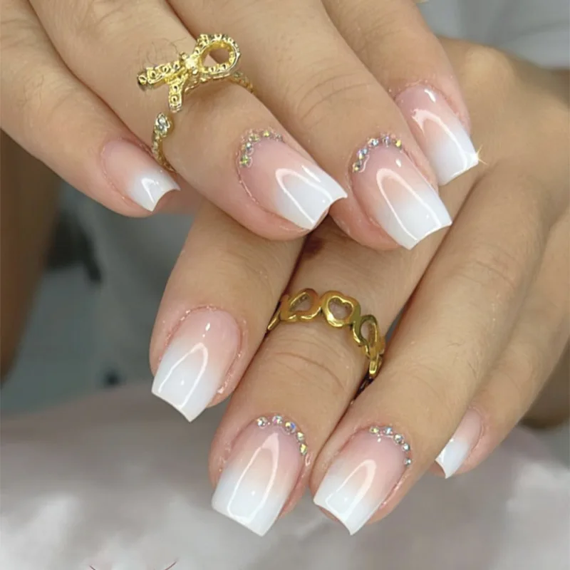24Pcs/Set Solid Color Wearing  - Nail Art Simple ulasan dan harga