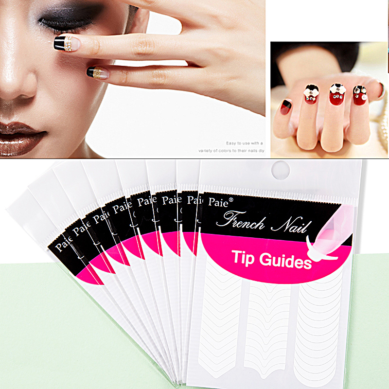 French Tip Manicure Stickers 1 - Striping Tape Nail ulasan dan harga