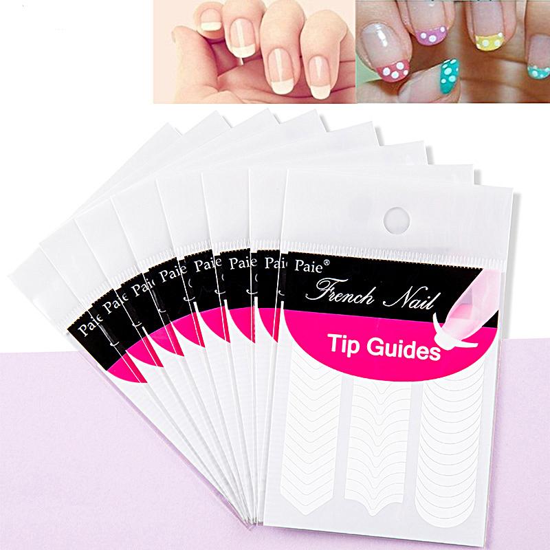 French Tip Manicure Stickers 1 - Striping Tape Nail ulasan dan harga