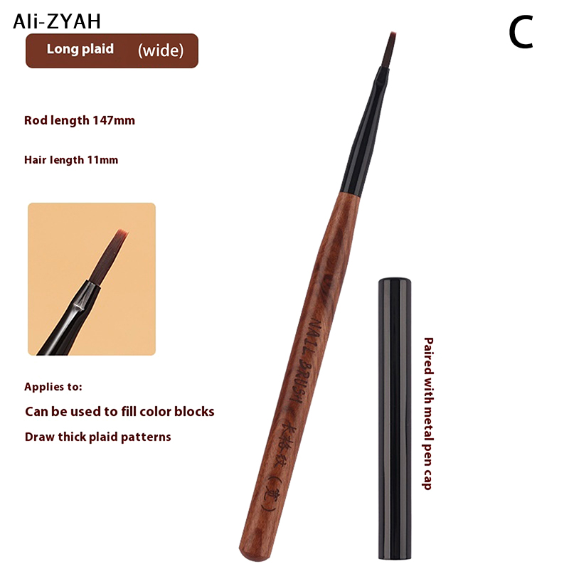 【ZYH】1/3Pcs Nail Art Liner Bru - Nail Art Brush Set ulasan dan harga