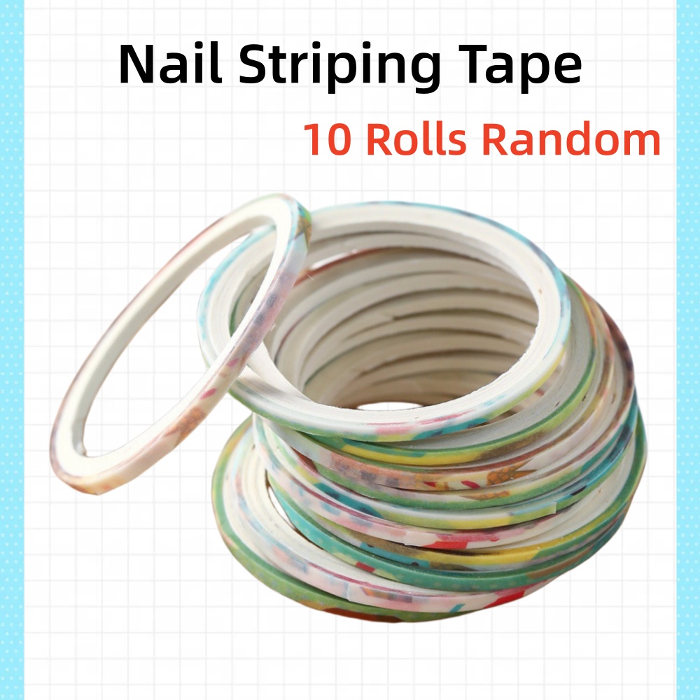 10 Rolls Nail Striping Tape –  - Striping Tape Nail ulasan dan harga