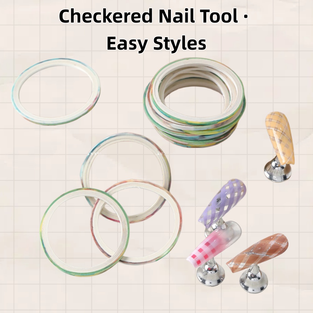 10 Rolls Nail Striping Tape –  - Striping Tape Nail ulasan dan harga