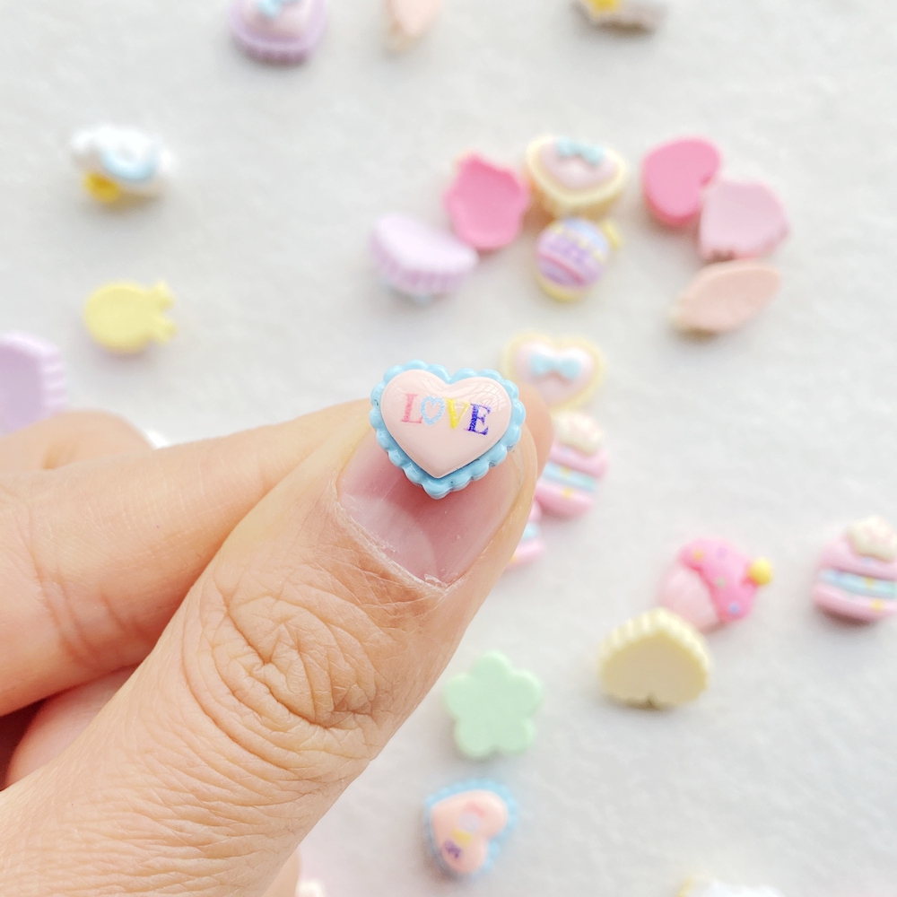 30pcs Resin Colorful 3D Cute S - Nail Art Strawberry ulasan dan harga