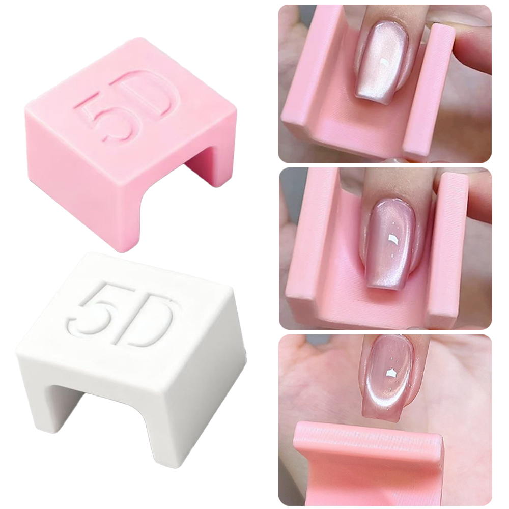 5D U-shaped French Cat Eye Nai - Nail Art Cat Eye Pink ulasan dan harga