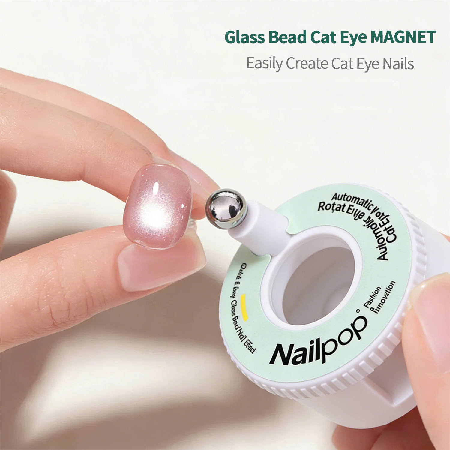 Nailpop Automatic Rotating Cat - Nail Art Cat Eye Pink ulasan dan harga