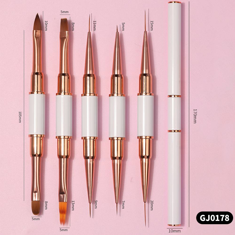 Dual-ended Acrylic Nail Art Br - Nail Art Brush Set ulasan dan harga