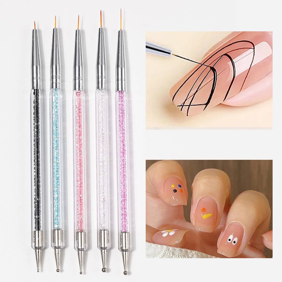 Dual-ended Acrylic Nail Art Br - Nail Art Brush Set ulasan dan harga
