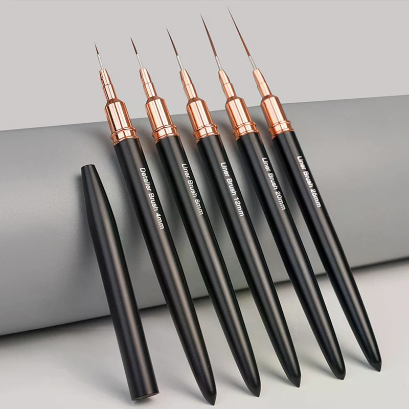 5 Pcs/Set Professional Nail Ar - Nail Art Brush Set ulasan dan harga