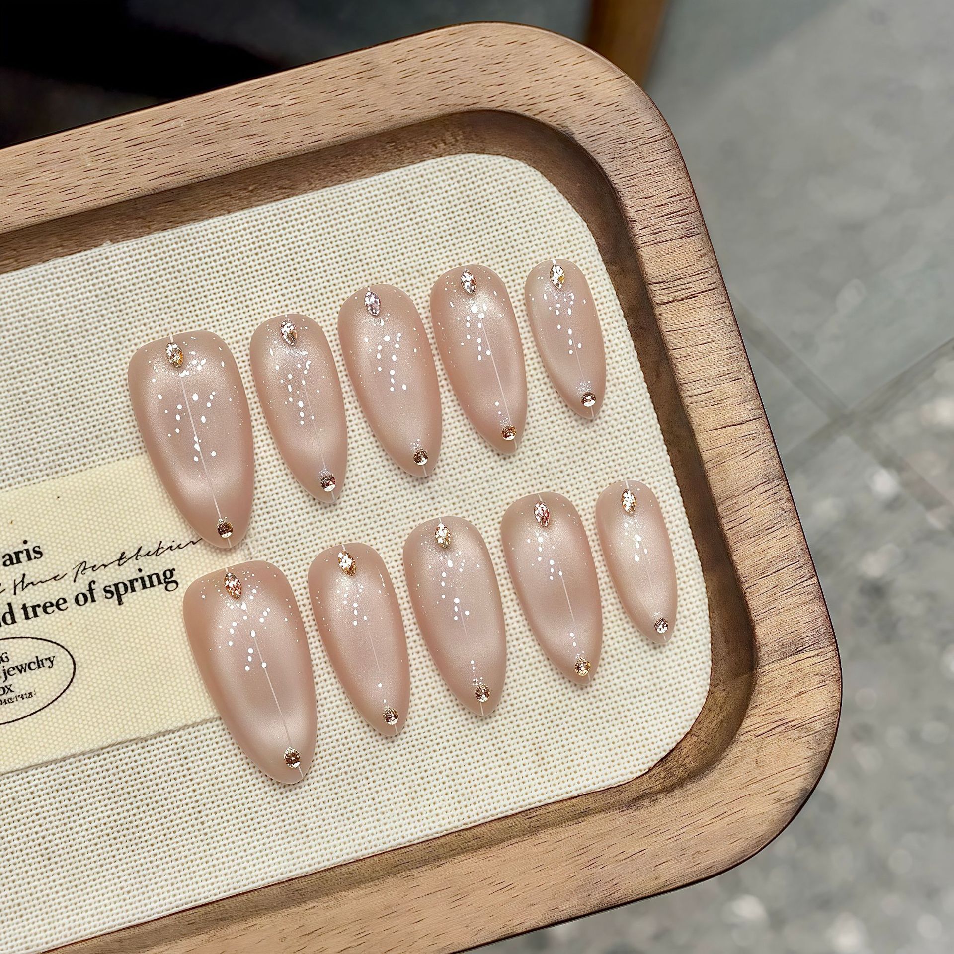 Handmade Nude Press on Nails C - Nail Art Simple ulasan dan harga