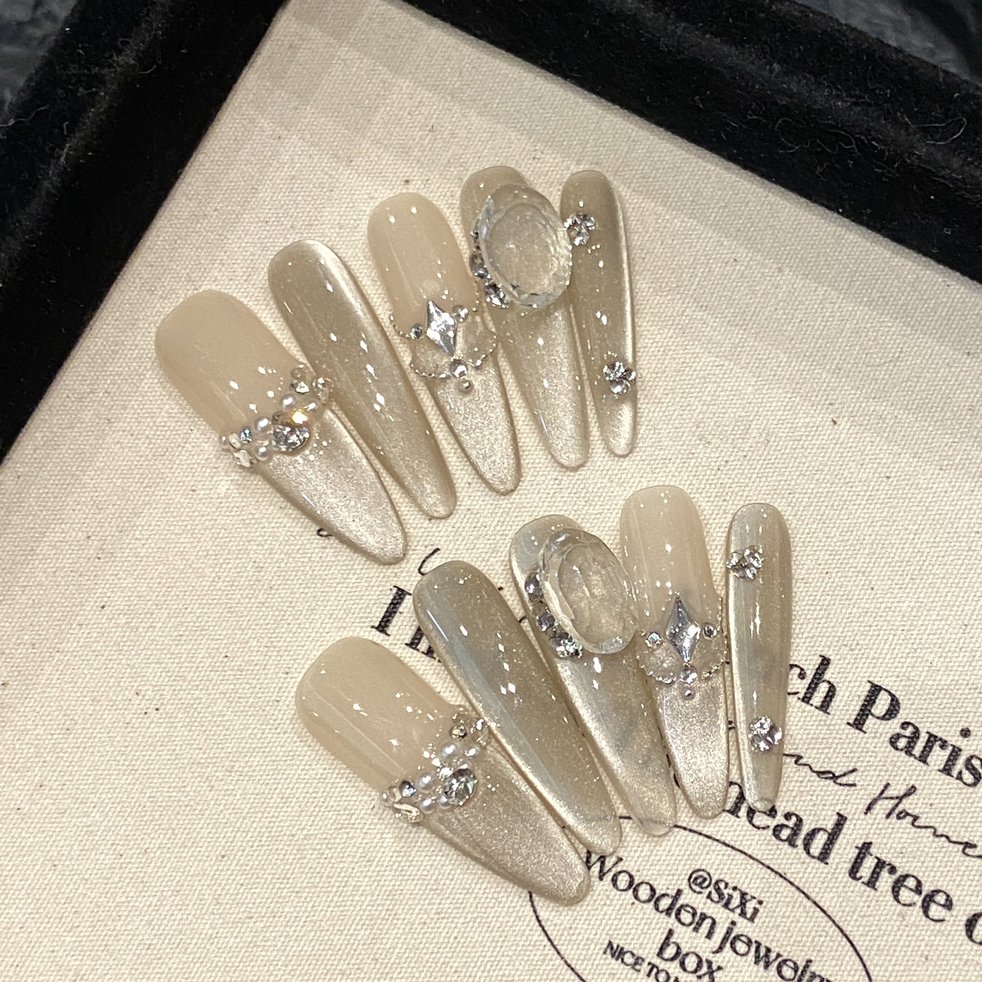 Handmade Nude Press on Nails C - Nail Art Simple ulasan dan harga