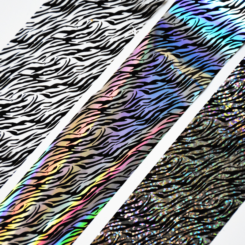 100meters/roll Holographic Nai - Nail Art Zebra Design ulasan dan harga