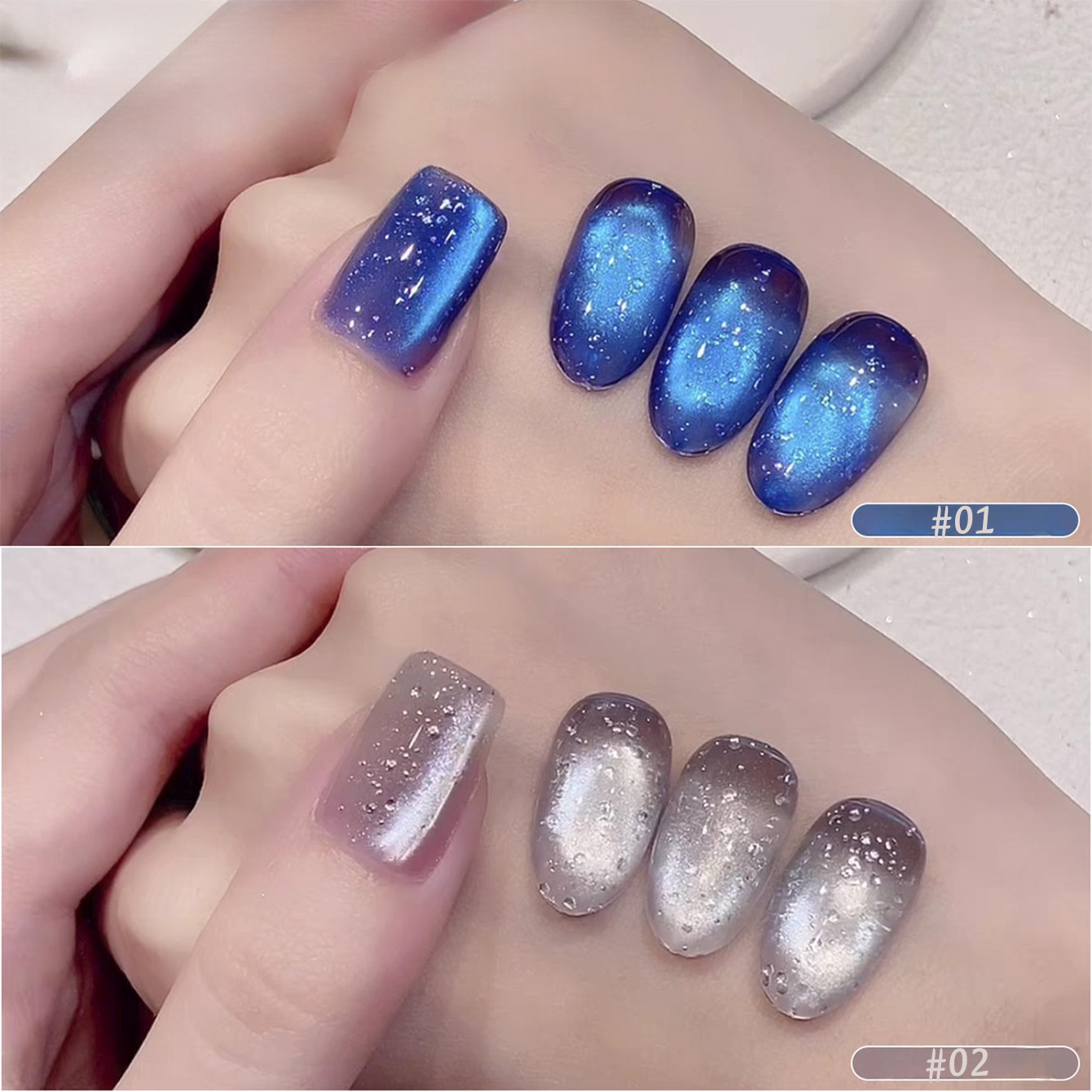 1pcs PSK 2026 Summer New Ocean - Nail Art Cat Eye Pink ulasan dan harga