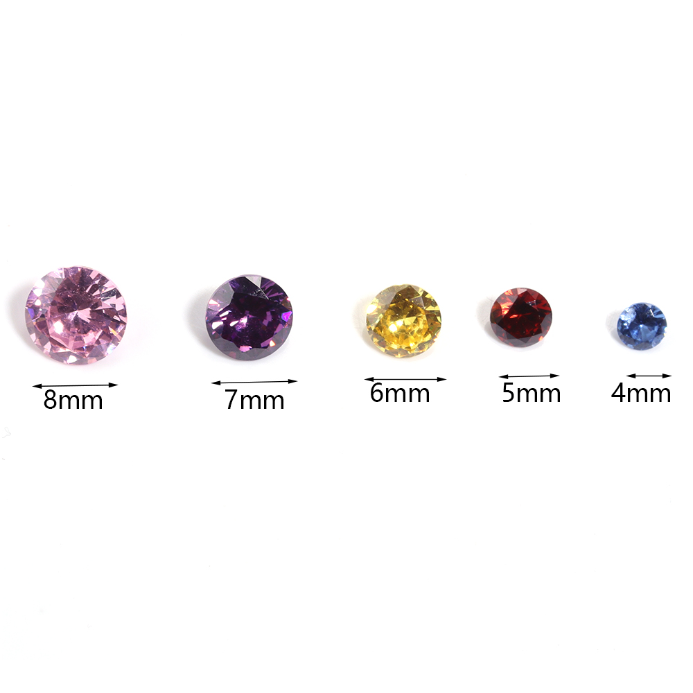 4/5/6/8mm Round Rhinestones Di - Nail Art Glitter ulasan dan harga
