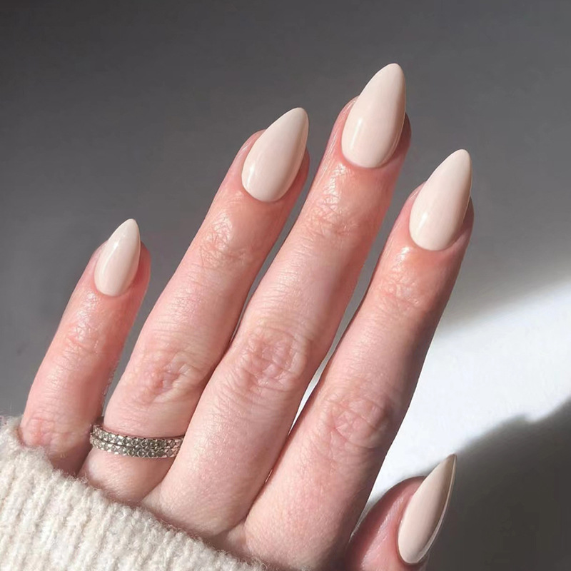 24pcs Solid Color False Nails  - Nail Art Simple ulasan dan harga