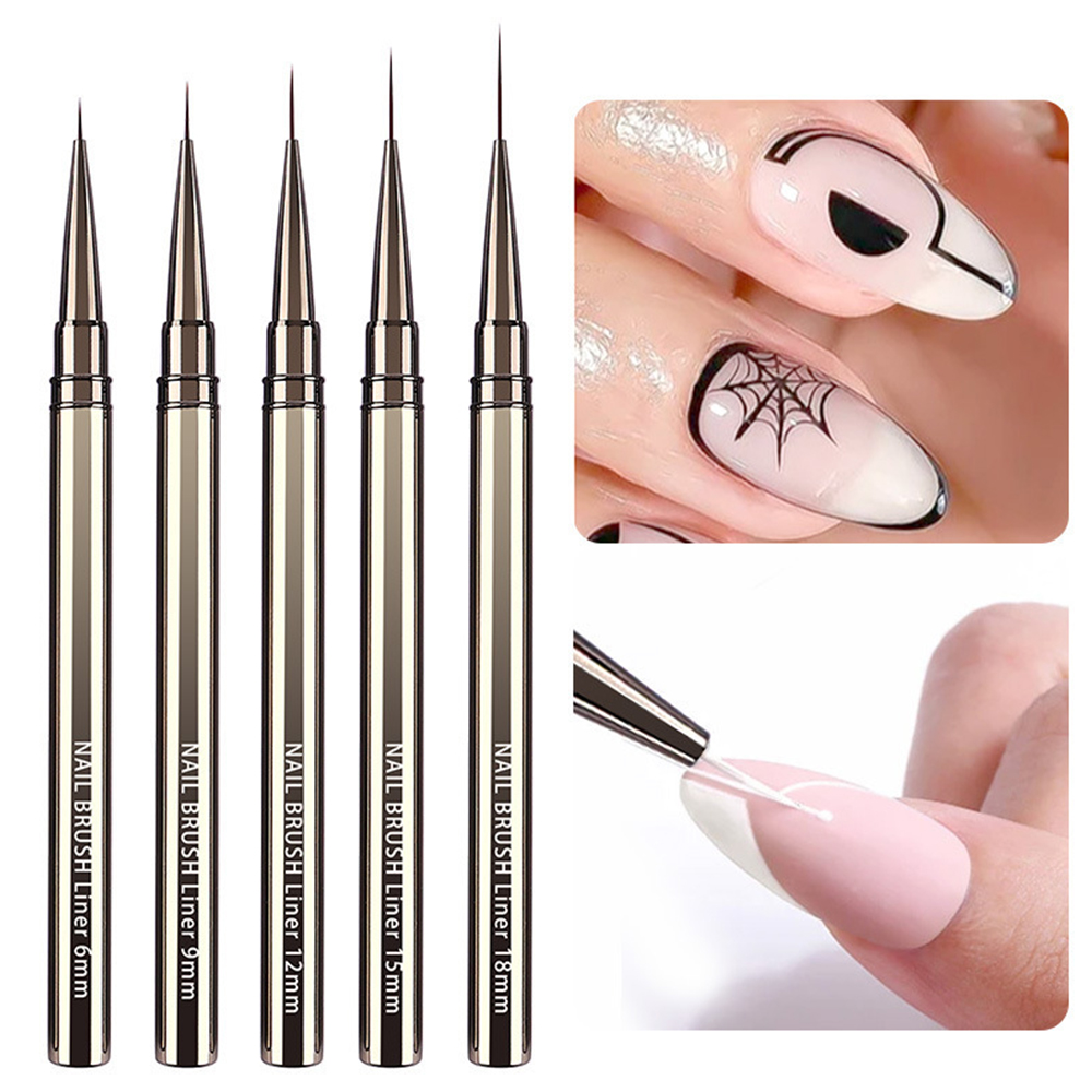 5-Piece Professional Nail Art  - Nail Art Brush Set ulasan dan harga