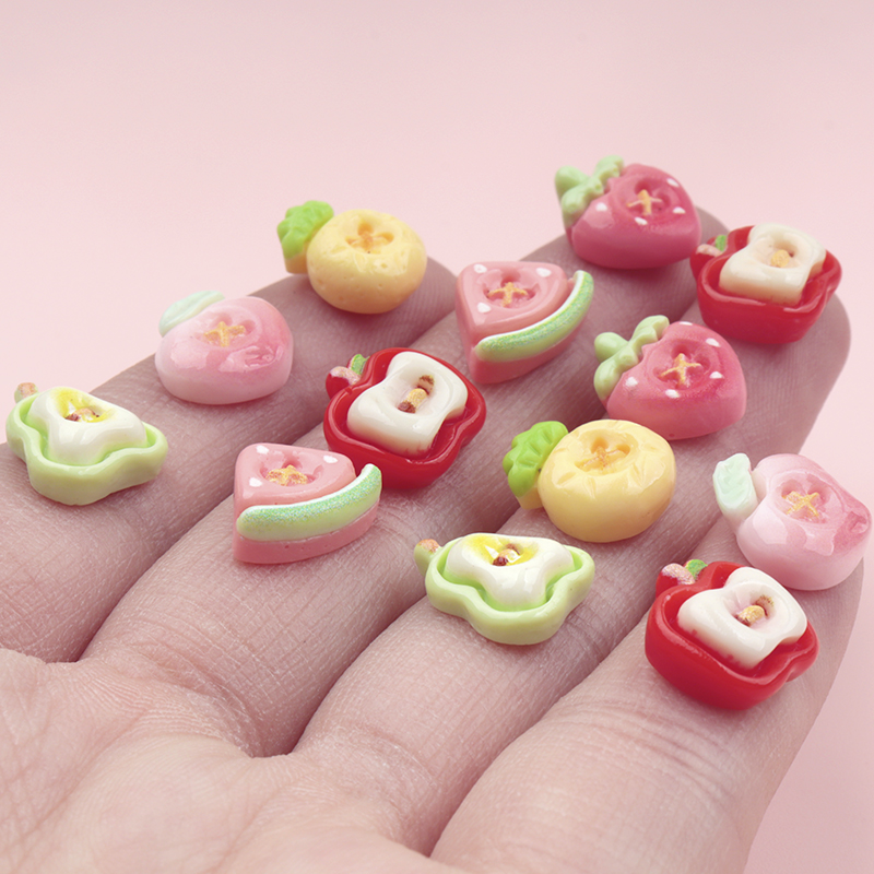 50/500pcs Mini Simulated Fruit - Nail Art Strawberry ulasan dan harga