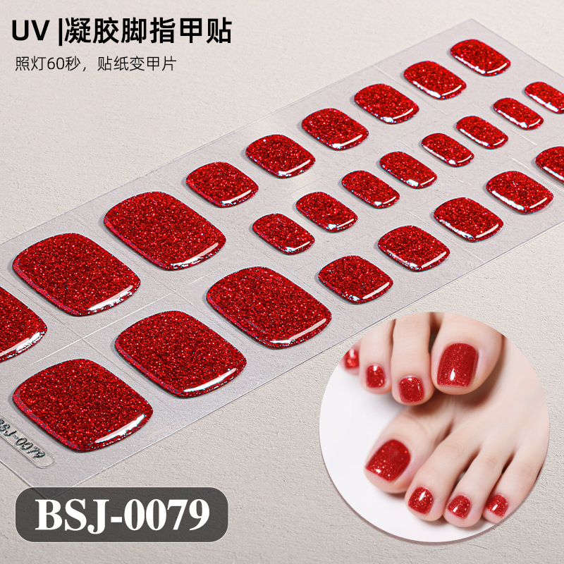 Toe Gel Nail Sticker Hardens w - Striping Tape Nail ulasan dan harga