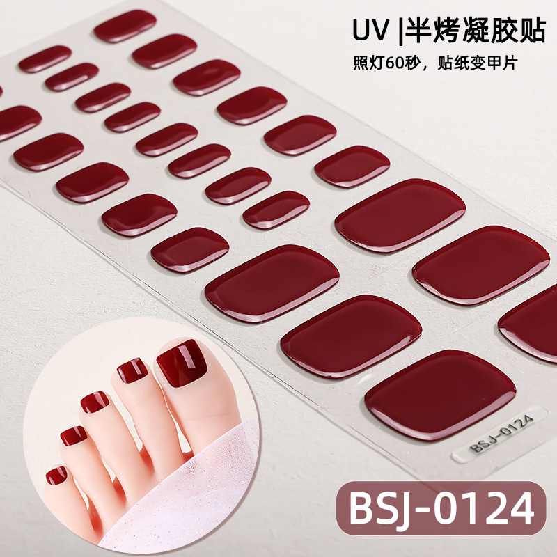 Toe Gel Nail Sticker Hardens w - Striping Tape Nail ulasan dan harga
