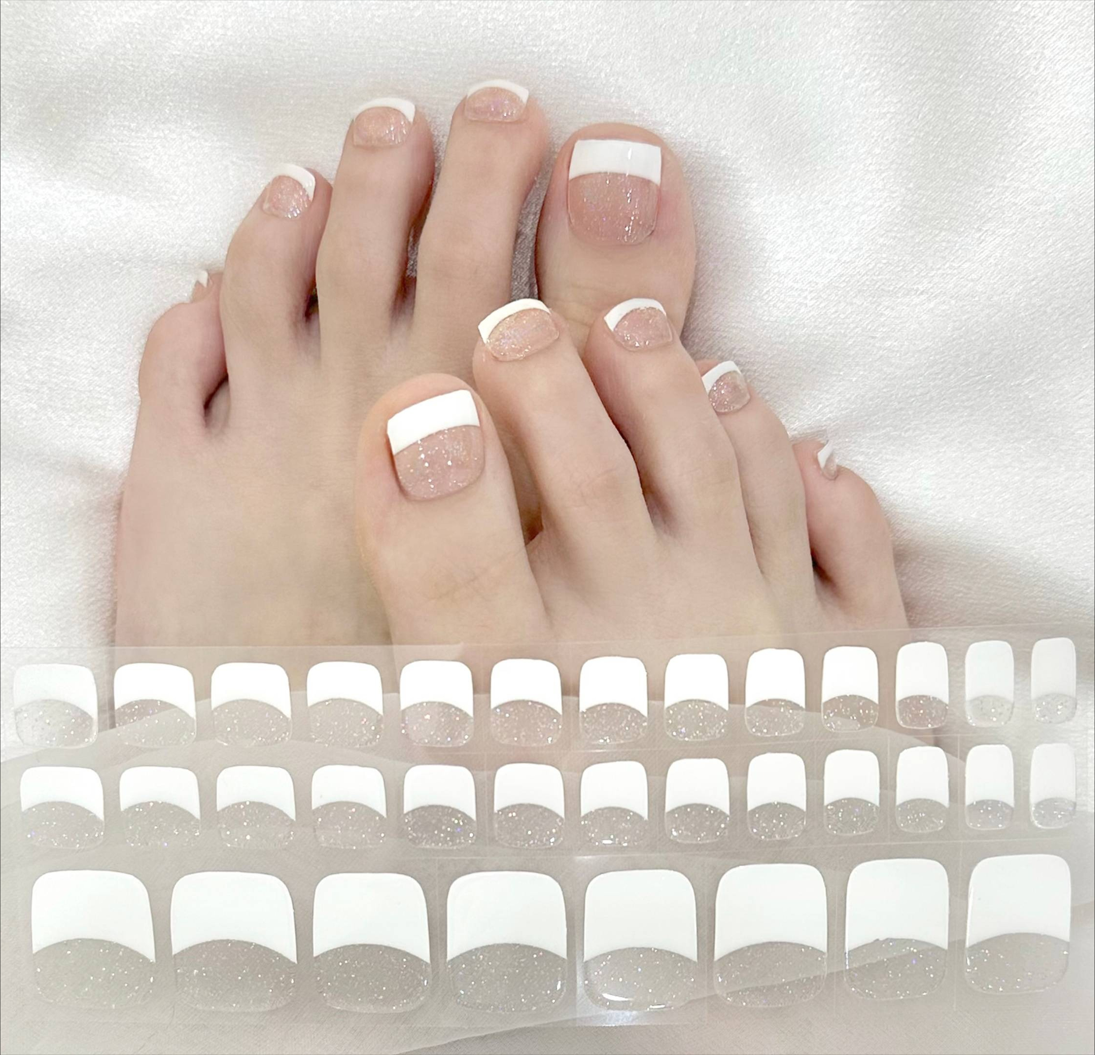 Toe Gel Nail Sticker Hardens w - Striping Tape Nail ulasan dan harga