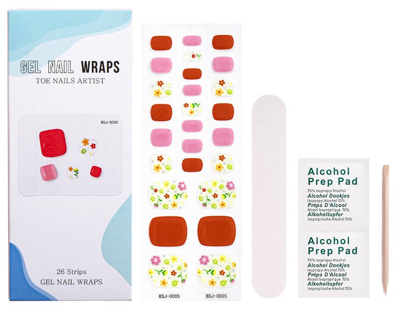 Toe Gel Nail Sticker Hardens w - Striping Tape Nail ulasan dan harga