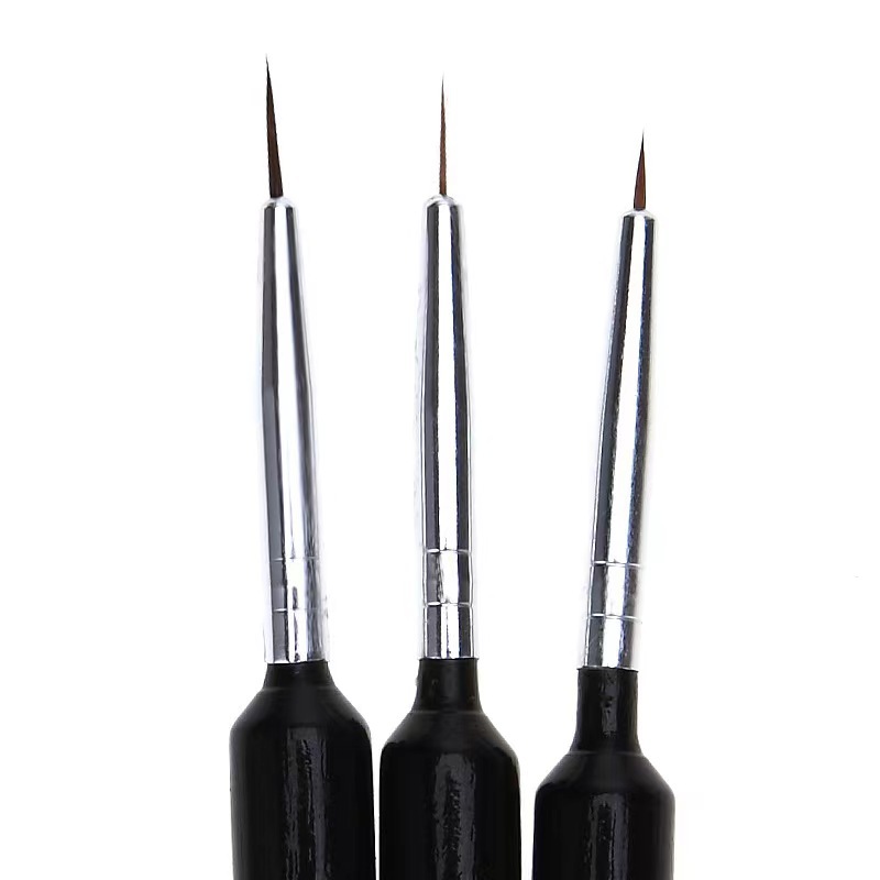 3Pcs Ultra-fine Nail Art Liner - Nail Art Brush Set ulasan dan harga