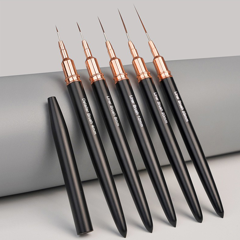 #5Pcs/Set Professional Nail Ar - Nail Art Brush Set ulasan dan harga