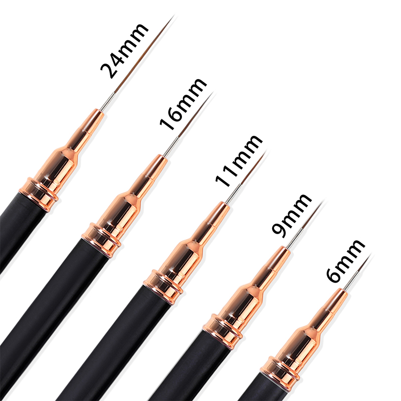 #5Pcs/Set Professional Nail Ar - Nail Art Brush Set ulasan dan harga