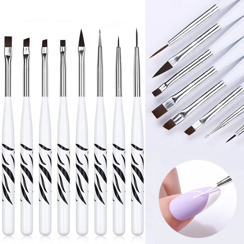 Nail Art Brush Ombre Brushes U - Nail Art Brush Set ulasan dan harga