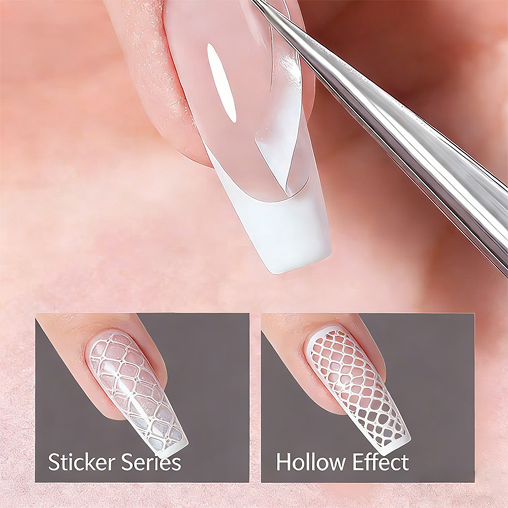 1pcs French Tip Guide Hollow G - Striping Tape Nail ulasan dan harga