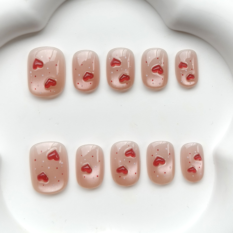 10Pcs French Style Cute Sweeth - Nail Art French Nails ulasan dan harga