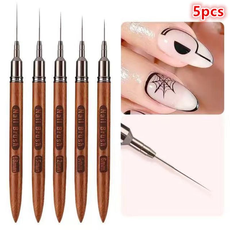 5 Piece Nail Art Liner Brush S - Nail Art Brush Set ulasan dan harga