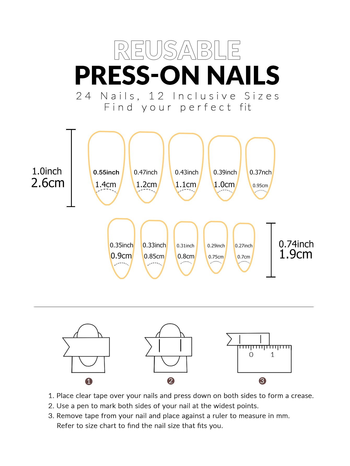 24Pcs/Set Simple Wine Red Fake - Nail Art Simple ulasan dan harga