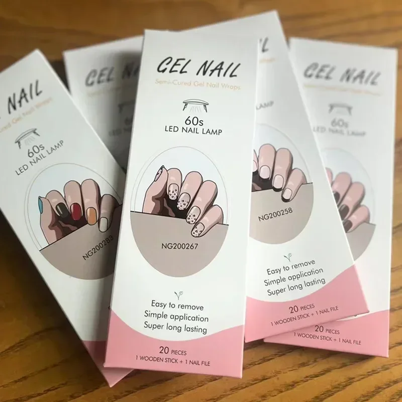 Semi-Cured Gel Nail Strips Pat - Striping Tape Nail ulasan dan harga