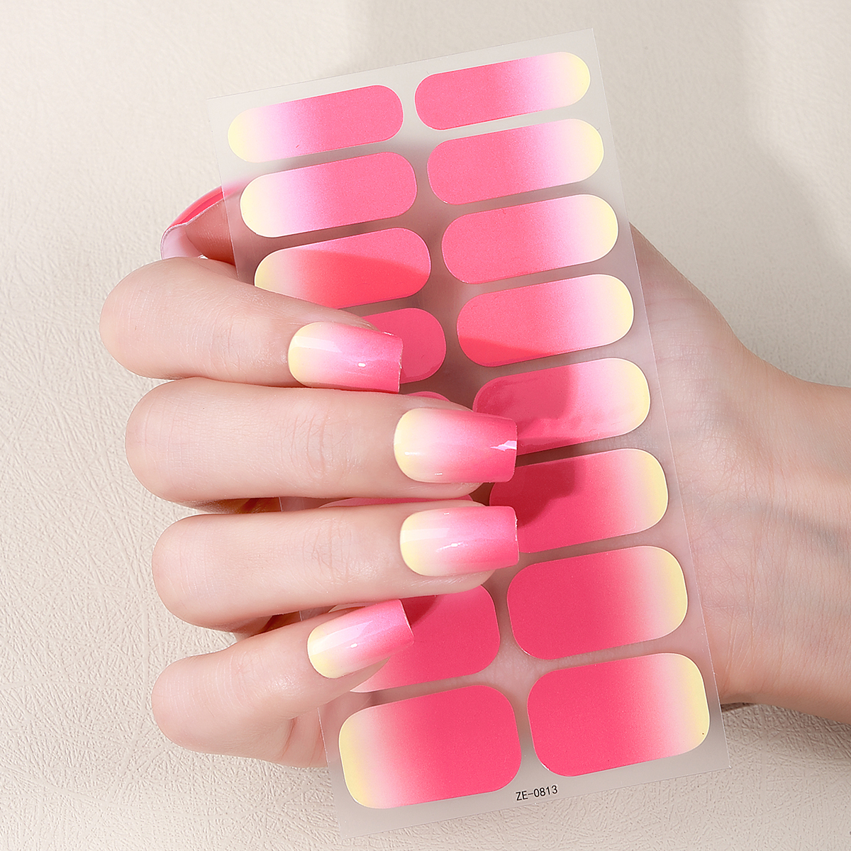 16Tips Full Cover Gradient Nai - Striping Tape Nail ulasan dan harga