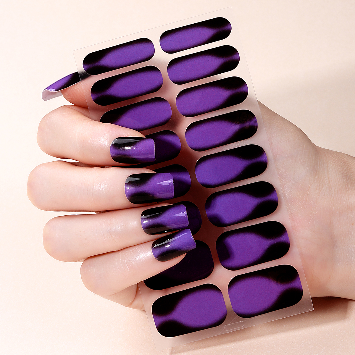 16Tips Full Cover Gradient Nai - Striping Tape Nail ulasan dan harga