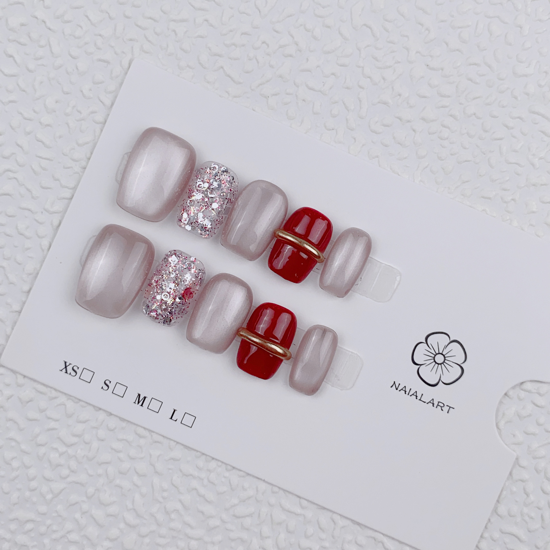 10PCS Light Luxury Short Squar - Nail Art Simple ulasan dan harga
