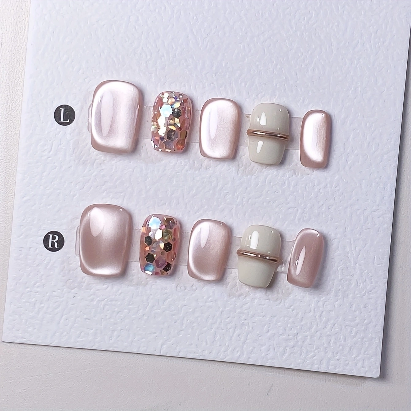 10 pieces of pure handmade alm - Nail Art Simple ulasan dan harga