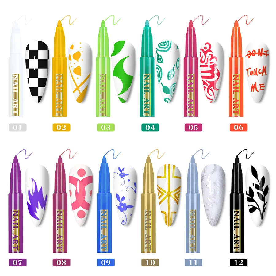 Nail Art Drawing Graffiti Pen, - Nail Art Simple ulasan dan harga