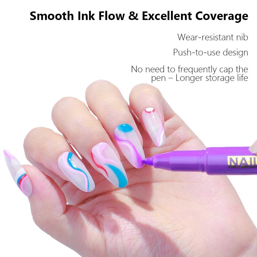 Nail Art Drawing Graffiti Pen, - Nail Art Simple ulasan dan harga