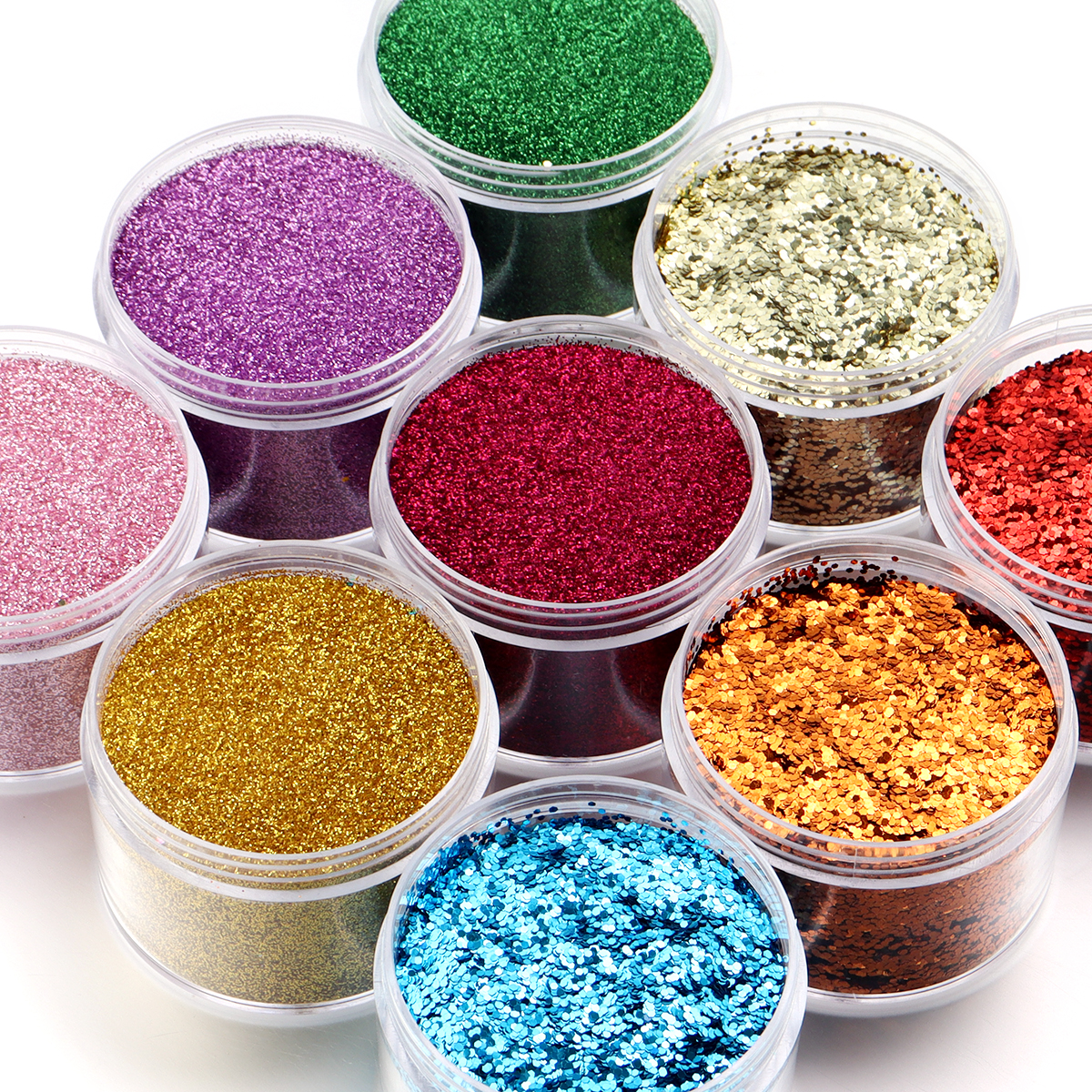 30g/Bottle Holographic Colorfu - Nail Art Glitter ulasan dan harga