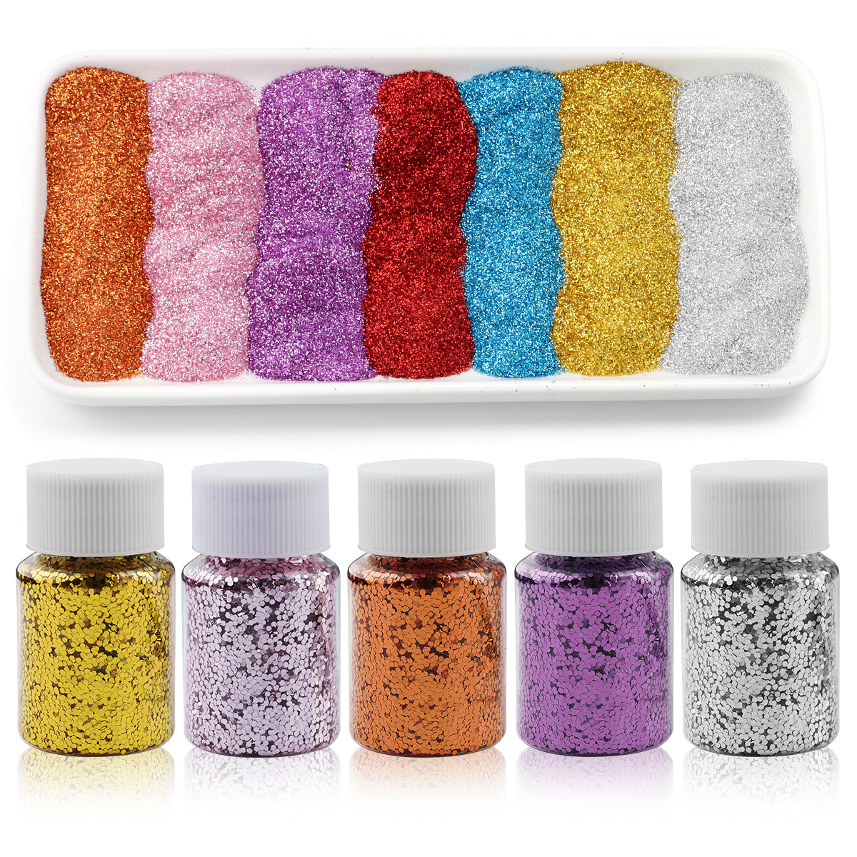 30g/Bottle Holographic Colorfu - Nail Art Glitter ulasan dan harga