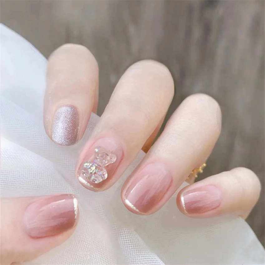 24Pcs/Set Spice Girls Wearable - Nail Art Simple ulasan dan harga