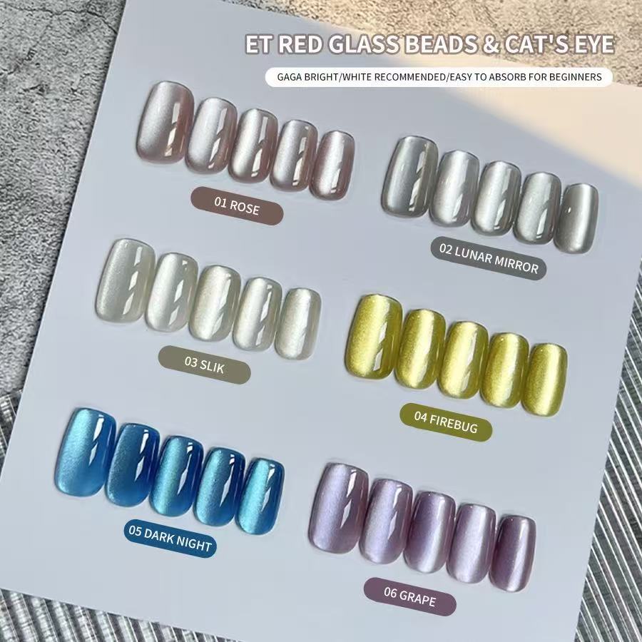 XEIJAYI 10ml Glass Bead Cat Ey - Nail Art Cat Eye Pink ulasan dan harga